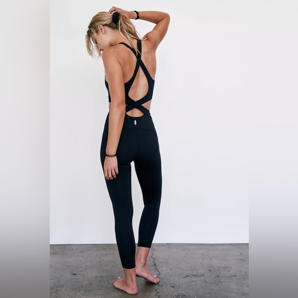 NWOT Free People Movement Back it Up Onesie In Black Size XS - Picture 3 of 15